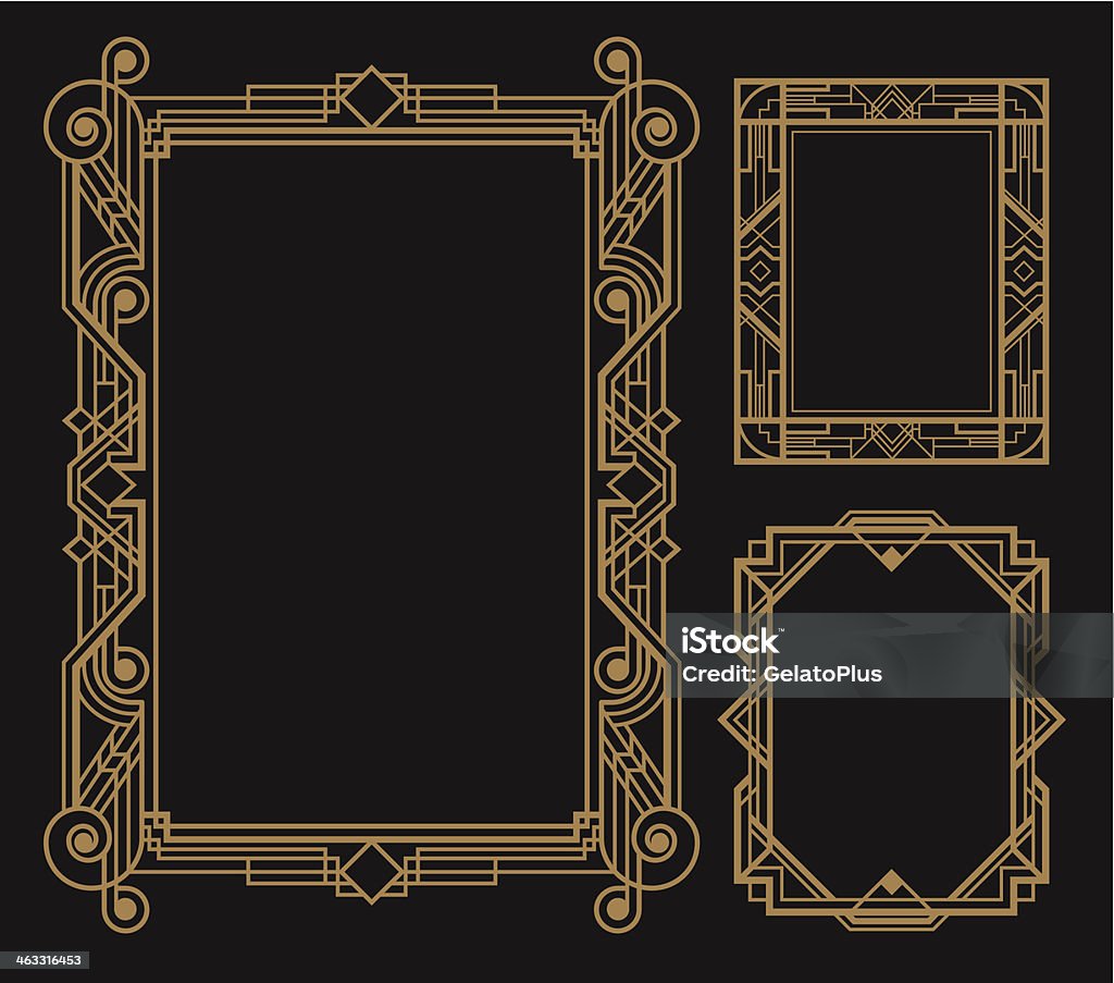 Art-Deco-Grenze - Lizenzfrei Art Deco Vektorgrafik