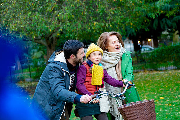 istock Three generation family in the park 463318615