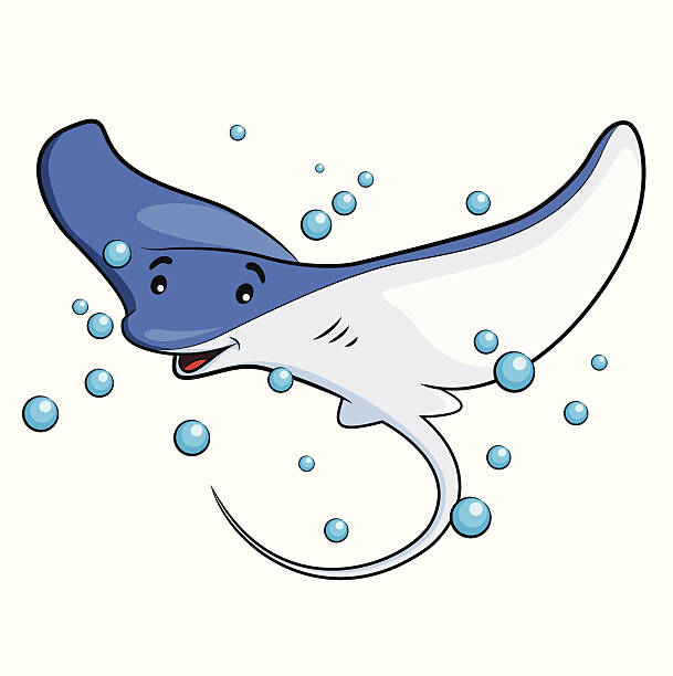 ilustraciones, imágenes clip art, dibujos animados e iconos de stock de pastinaca de historieta - stingray