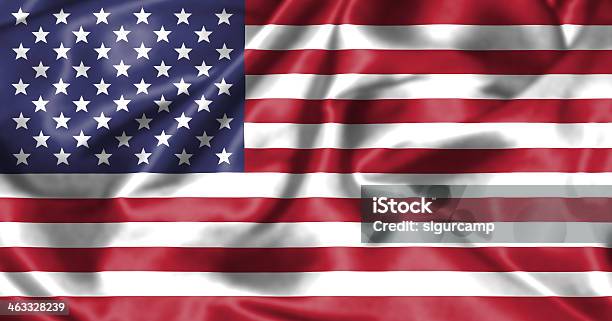 The American Flag Stock Photo - Download Image Now - American Culture, American Flag, Blue