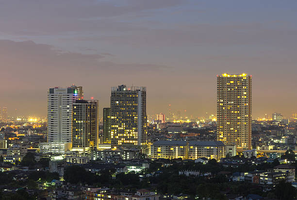 istock Bangkok cityscape at twilight time. 463329255