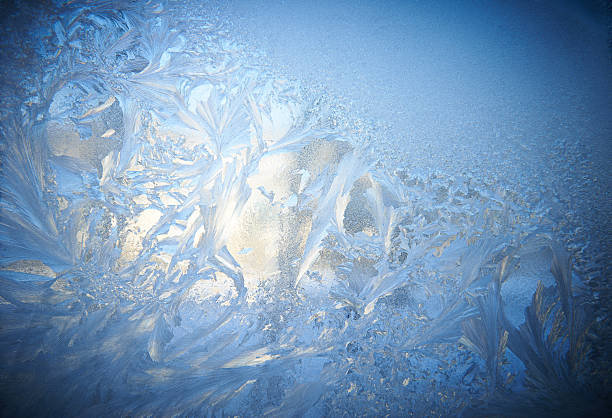 Ice natural background Beautiful texture of frozen glass, blue color icicle snowflake winter brilliant stock pictures, royalty-free photos & images