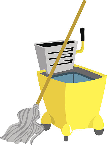 Mop Bucket C Stock Illustration - Download Image Now - Business, Care,  Cleaning Equipment - iStock