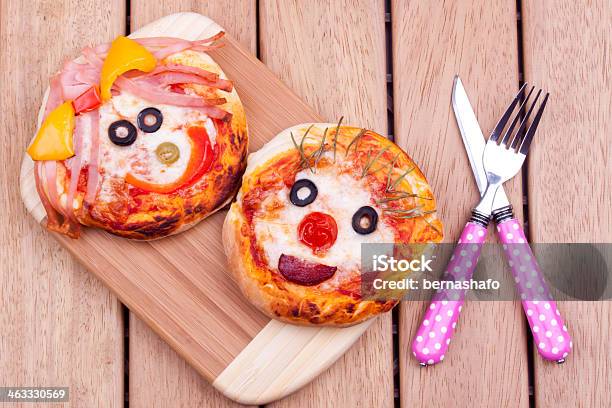 Face On Pizza Stock Photo - Download Image Now - Backgrounds, Bakery, Cheese