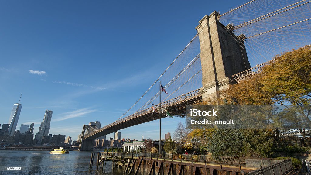 Pont de Brooklyn, à New York, Manhattan, USA - Photo de Parc du Brooklyn Bridge libre de droits