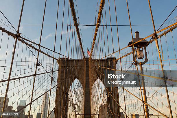 Brooklyn Bridge New York Usa Stock Photo - Download Image Now - Angle, Architecture, Borough - District Type