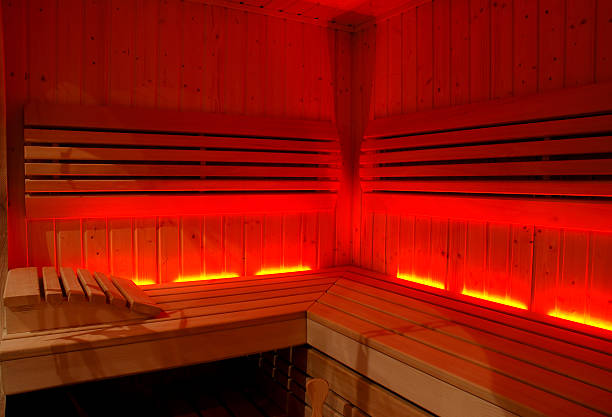 sauna stock photo