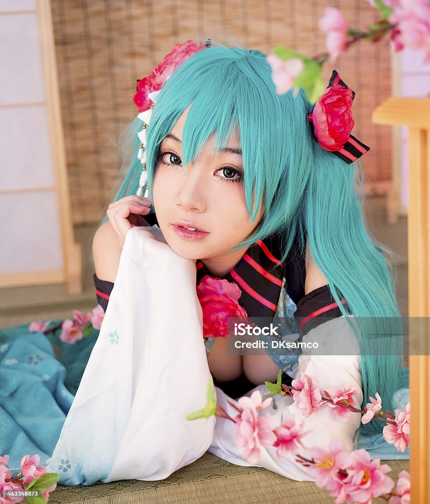 Asian Cosplay Girl Sakura Washitsu Hình ảnh Sẵn có - Tải xuống ...
