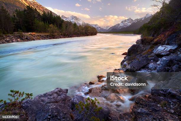 Lech River Stock Photo - Download Image Now - Austria, Coastal Feature, European Alps