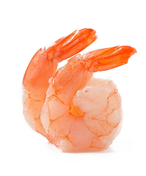 istock tail of shrimp on the white 463349375