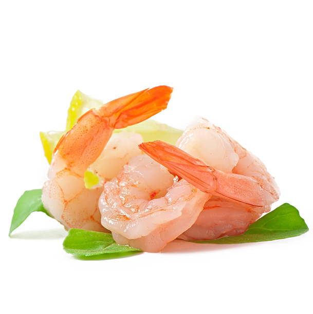 istock tail of shrimp on the white 463349513