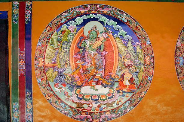 istock Religious painting at Sera Monastery 463350205