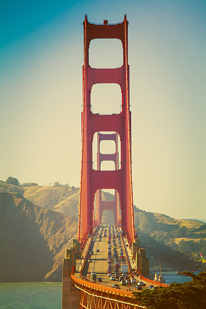 istock Traffic Jam in San Francisco Golden Gate Bridge 463350833