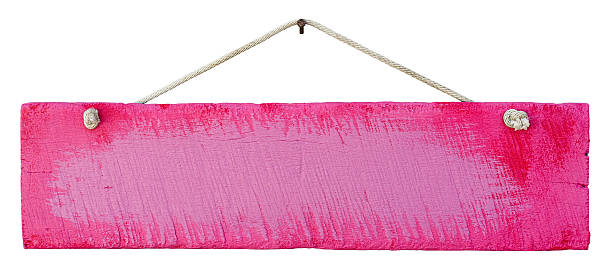 istock Old weathered purple wood signboard. 463350909