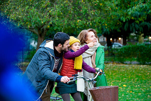 istock Three generation family in the park 463351555