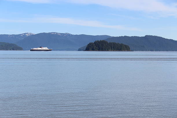 istock Alaska Ferry with Island in Summer 463353833