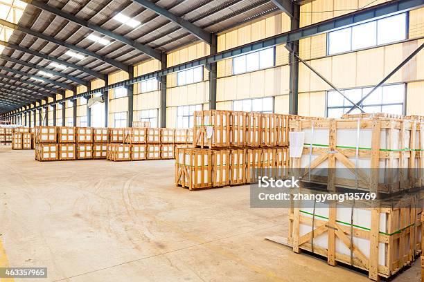 Interior Of A Warehouse Stock Photo - Download Image Now - Artist's Palette, Business, Construction Industry