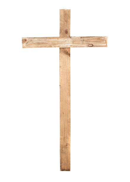 istock Upright wooden cross 463358353