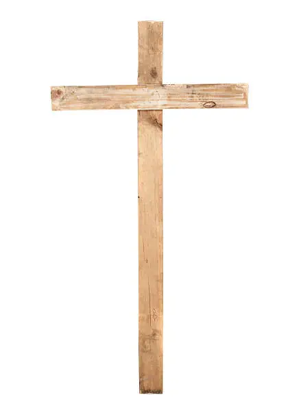 Photo of Upright wooden cross