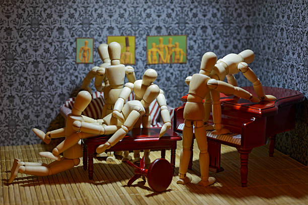 istock Wooden figure orgy 463374405