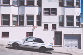 Car Parked along the Steep Streets of San Francisco, California