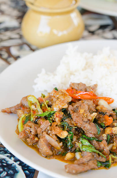 istock stir fried beef , asian food 463375025