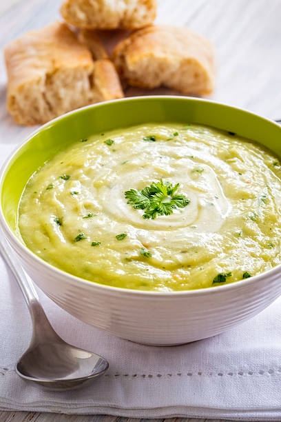 istock Chunky Potato and Leek Soup 463375255