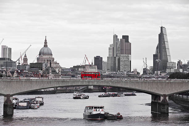 istock Grey London and a red bus 463377667