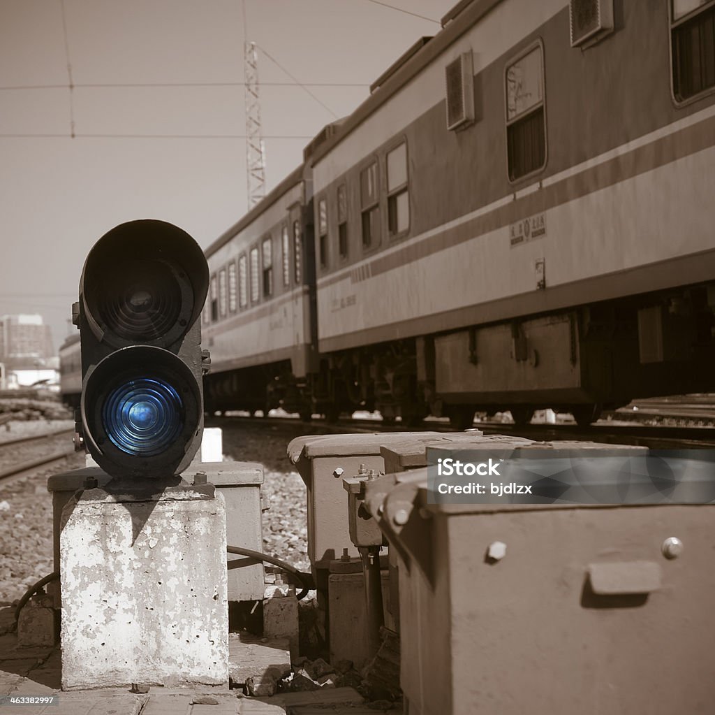 Señal ferroviaria - Foto de stock de Acero libre de derechos