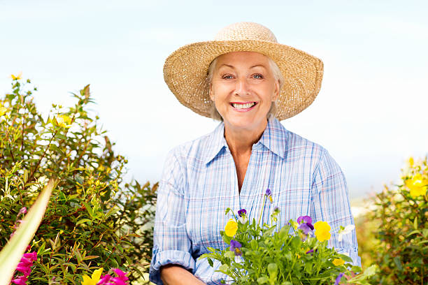 istock Cheerful Senior Woman Gardening. 463384085