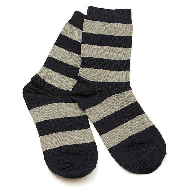 istock Boy striped pair of socks 463384199