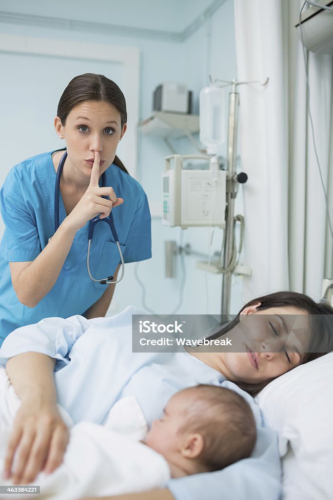 Arzt Fragen Stille - Lizenzfrei Baby Stock-Foto