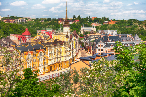 Eastern European city,, residential area
