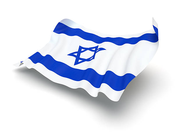 istock Hovering Flag of Israel (Clipping Path) 463384465