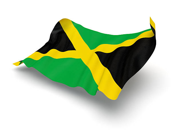 istock Hovering Flag of Jamaica (Clipping Path) 463384479