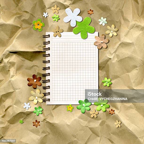 꽃이 크라프트 종이 0명에 대한 스톡 사진 및 기타 이미지 - 0명, 갈색, 갈색 용지