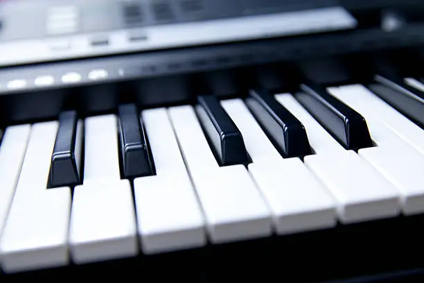 Photo of digital piano key