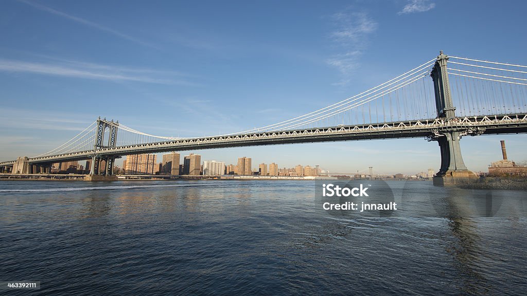 매해튼 구름다리 및 스카이라인, Brooklyn, New York, USA - 로열티 프리 소호-맨해튼 스톡 사진