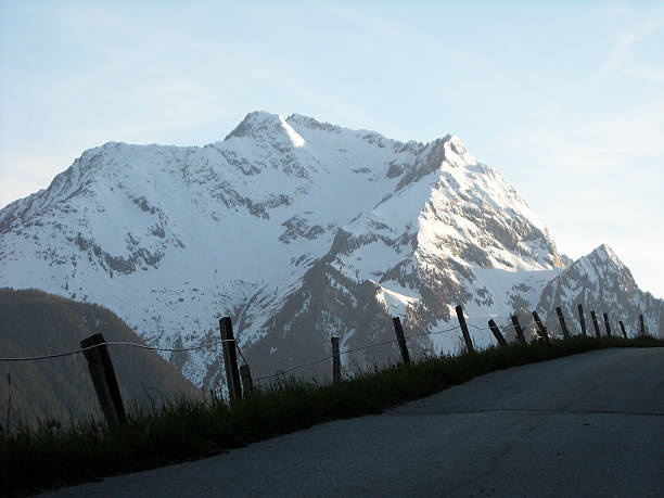 Alpine road stock photo