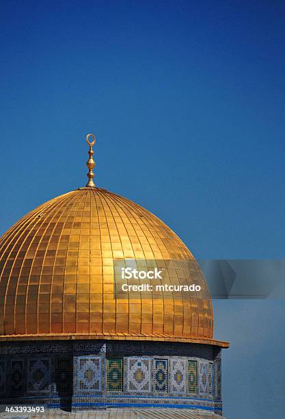 Cúpula De La Roca Jerusalén Foto de stock y más banco de imágenes de Azul - Azul, Brillante, Cielo