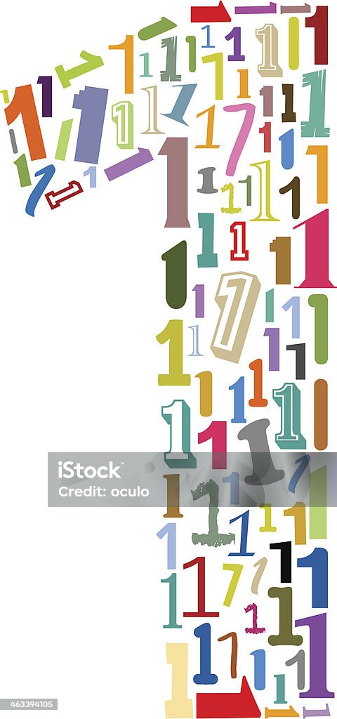Number One Stock Illustration - Download Image Now - Abstract, Alphabet ...
