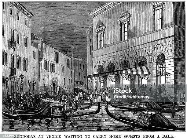 Venetian Transport Après Un Ballon Vecteurs libres de droits et plus d'images vectorielles de 1880-1889 - 1880-1889, Activité, Activité de loisirs