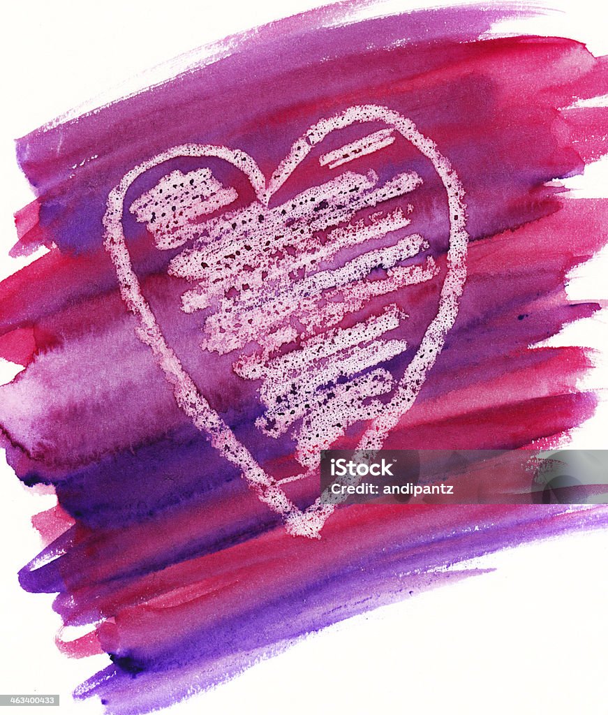 Mão desenhadas coração - Foto de stock de Amor royalty-free