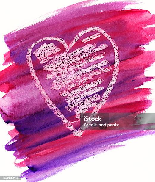 Mão Desenhada Coração - Fotografias de stock e mais imagens de Amor - Amor, Arte, Arte e Artesanato - Arte visual