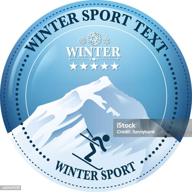 Sport Zimowy Etykiety - Stockowe grafiki wektorowe i więcej obrazów Alpinizm - Alpinizm, Azja, Chłodny