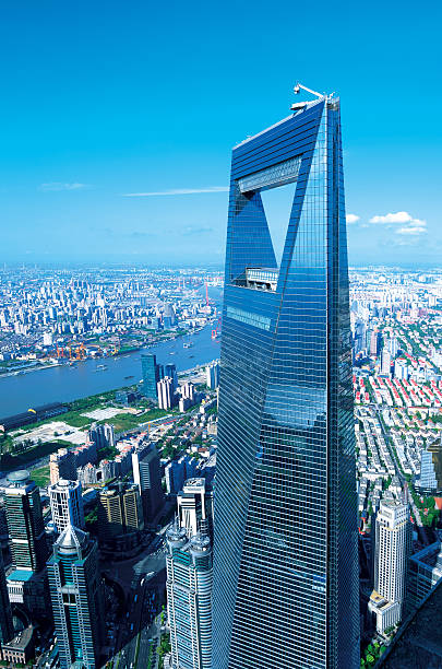 Shanghai World Financial Center Shanghai World Financial Centre (492 m). shanghai world financial center stock pictures, royalty-free photos & images