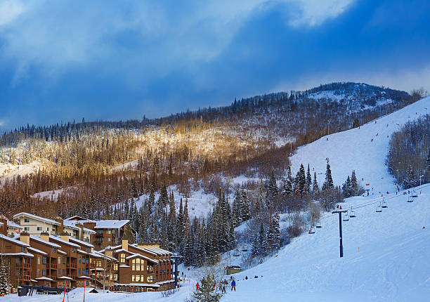 istock winter ski resort in colorado 463402361