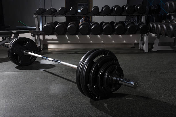 istock diverse equipment and machines at the gym room 463402503