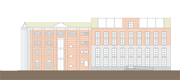 Architectural drawing of Typical London building facades