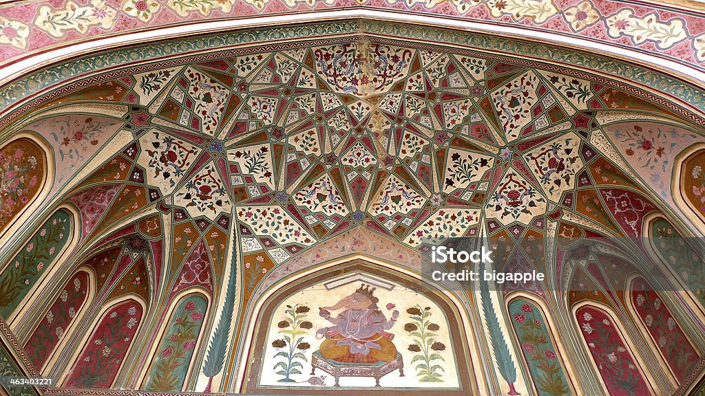 Fuerte Amber de Jaipur, VISTA Interior, - Foto de stock de Culturas libre de derechos